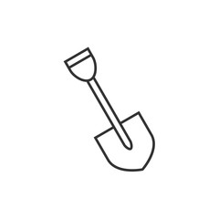 Shovel outline icon
