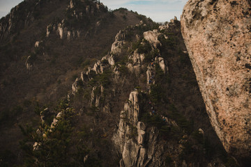 Hiking from moisture to cloud in Gayasan National Park, South Korea