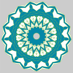 Arabic Colorful Mandala. Ethnic tribal ornaments