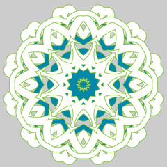 Arabic Colorful Mandala. Ethnic tribal ornaments