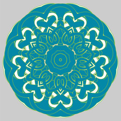 Arabic Colorful Mandala. Ethnic tribal ornaments