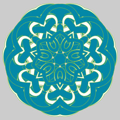 Arabic Colorful Mandala. Ethnic tribal ornaments