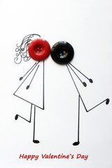 happy Valentine's Day.couples in love
