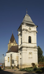 Church of the Blessed Virgin Mary in Lesko. Poland