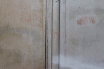 Background texture gray metallic rusty garage door with copyspace