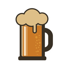 A simple, flat beer/ale icon