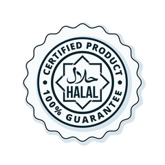 Halal label illustration