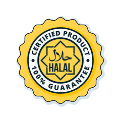 Halal label illustration