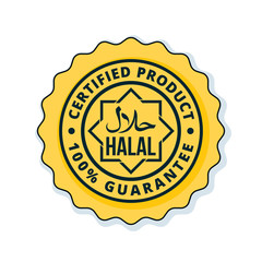 Halal label illustration
