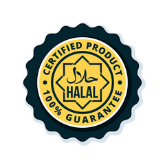 Halal label illustration