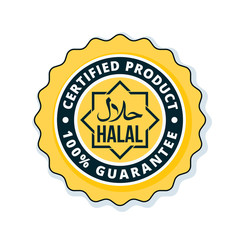 Halal label illustration