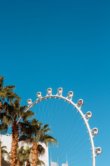 Ferris wheel on clear sky
