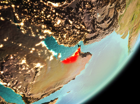 Morning view of United Arab Emirates