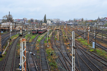 Opuszczona, nieczynna zajezdnia pociągów w Częstochowie. © Daniel