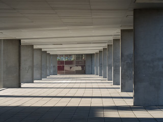 Concrete building with column