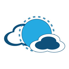 clouds and sun icon