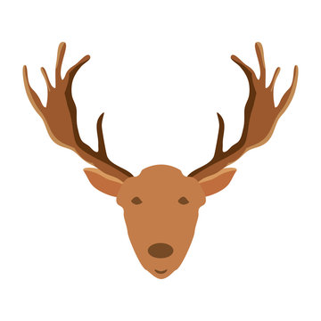 cartoon deer with horns