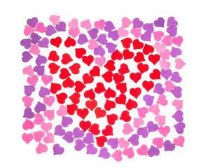 Valentine's Day, February 14. Inscriptions about love.