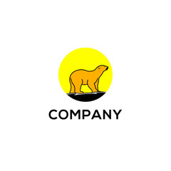 Sun Bear Logo Template