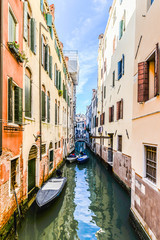 Fototapeta na wymiar street canal Venice Italy