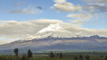 Fototapeta premium Cotopaxi is an active stratovolcano in the Andes Mountains