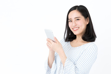 私服女性　白バックイメージ