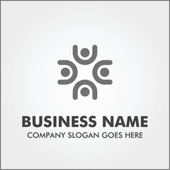 people unity logo icon template