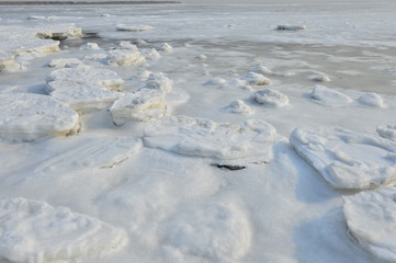 On winter sea ice