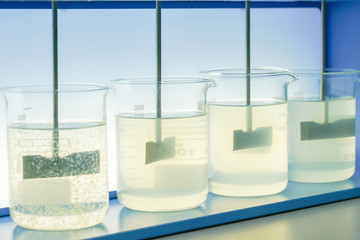 Coagulation test (Jar test) wastewater from industry plant