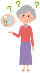 シニア女性　薬　わからない