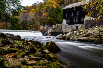 Historic McConnell's Mill & Waterfall in Autumn - Pennsylvania © Sherman Cahal