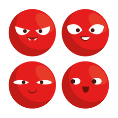 red nose day with red nose clown faces vector illustration graphic design