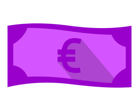 Euro Purple Money Currency Price Image Vector Icon Logo Symbol