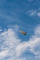 photography blimp in the sky