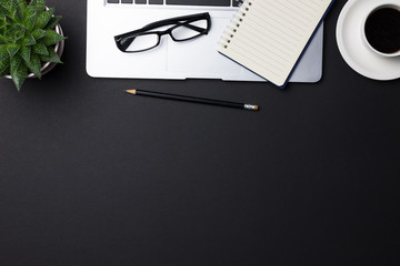 Office supplies at the table