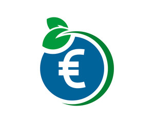euro plant money currency price finance image vector icon logo symbol 1