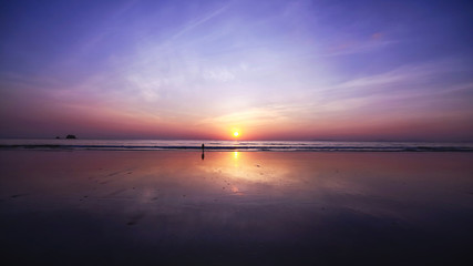 Fototapeta na wymiar sunset panorama