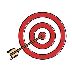 target with arrow icon vector illustration design