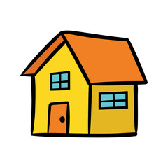 Cartoon House Vector Illustration