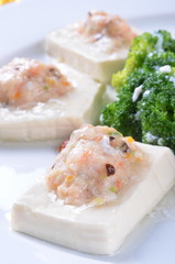 
Chinese food-Meat Stuffed Tofu