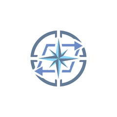 Transfer Compass Logo Icon Design