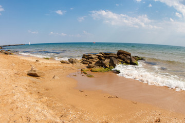 The beach in Feodosia