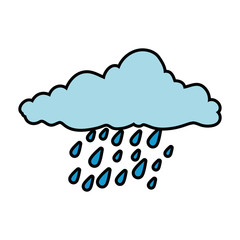 weather cloud rainy icon vector illustration design