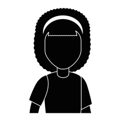 beautiful woman avatar character vector illustration design