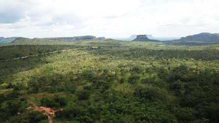 Aerial view of Chapada das Mesas National Park Landscape