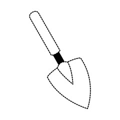 gardening shovel isolated icon vector illustration design