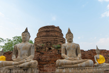 Fototapeta premium Thailand Ayutthaya Wat Yai Chai Mongkon