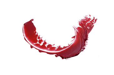Lipstick smears isolated on white 