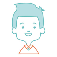 cute and little boy vector illustration design