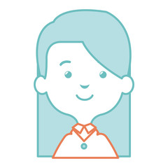 cute and little girl vector illustration design